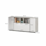 fobuf-buffet-3-portes-et-3-niches-l150cm