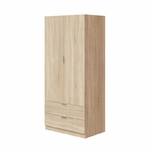 foarm-armoire-penderie-2-portes-2-tiroirs-l81-x-h180-cm