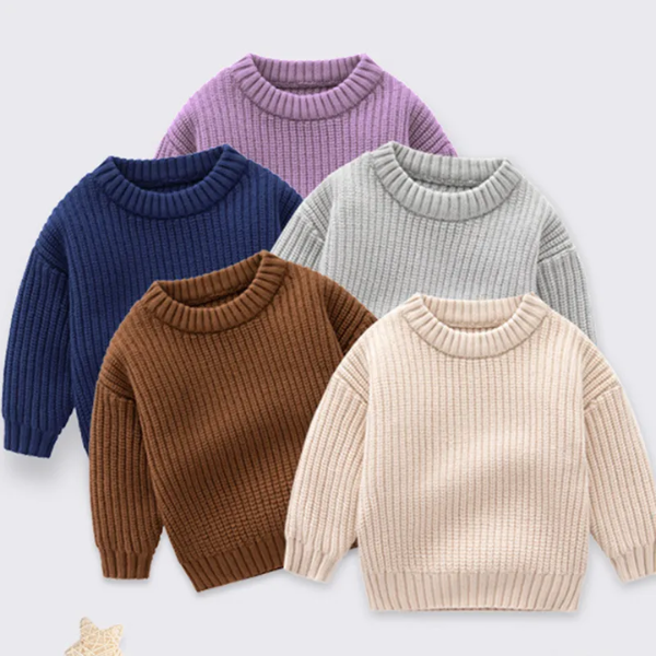 pull laine tricoté bébé