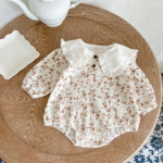 Body coton à col claudine bébé fille boutique enfant en ligne