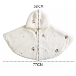 manteau cape hiver pour bébé facile à mettre