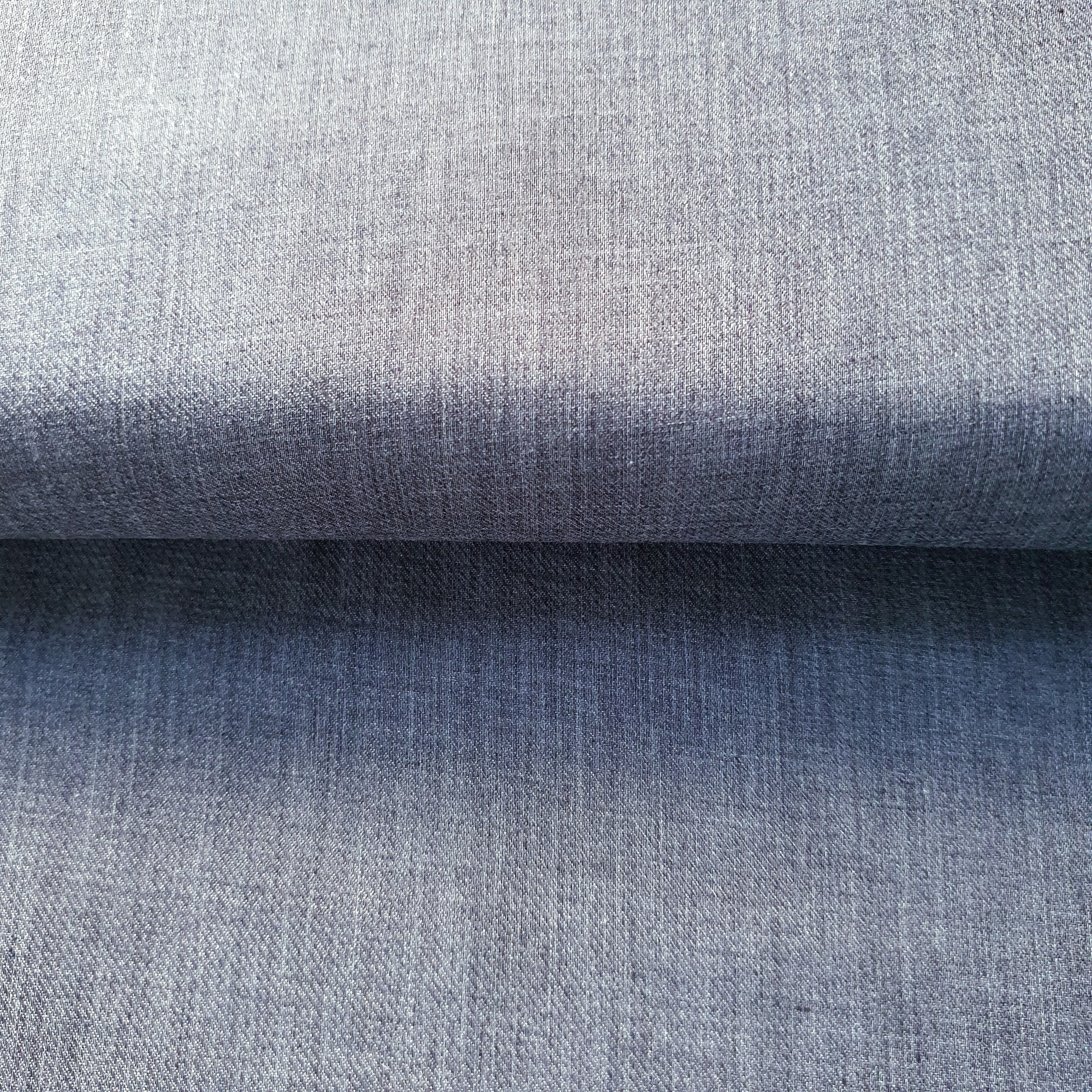 Tissu polycoton bleu denim