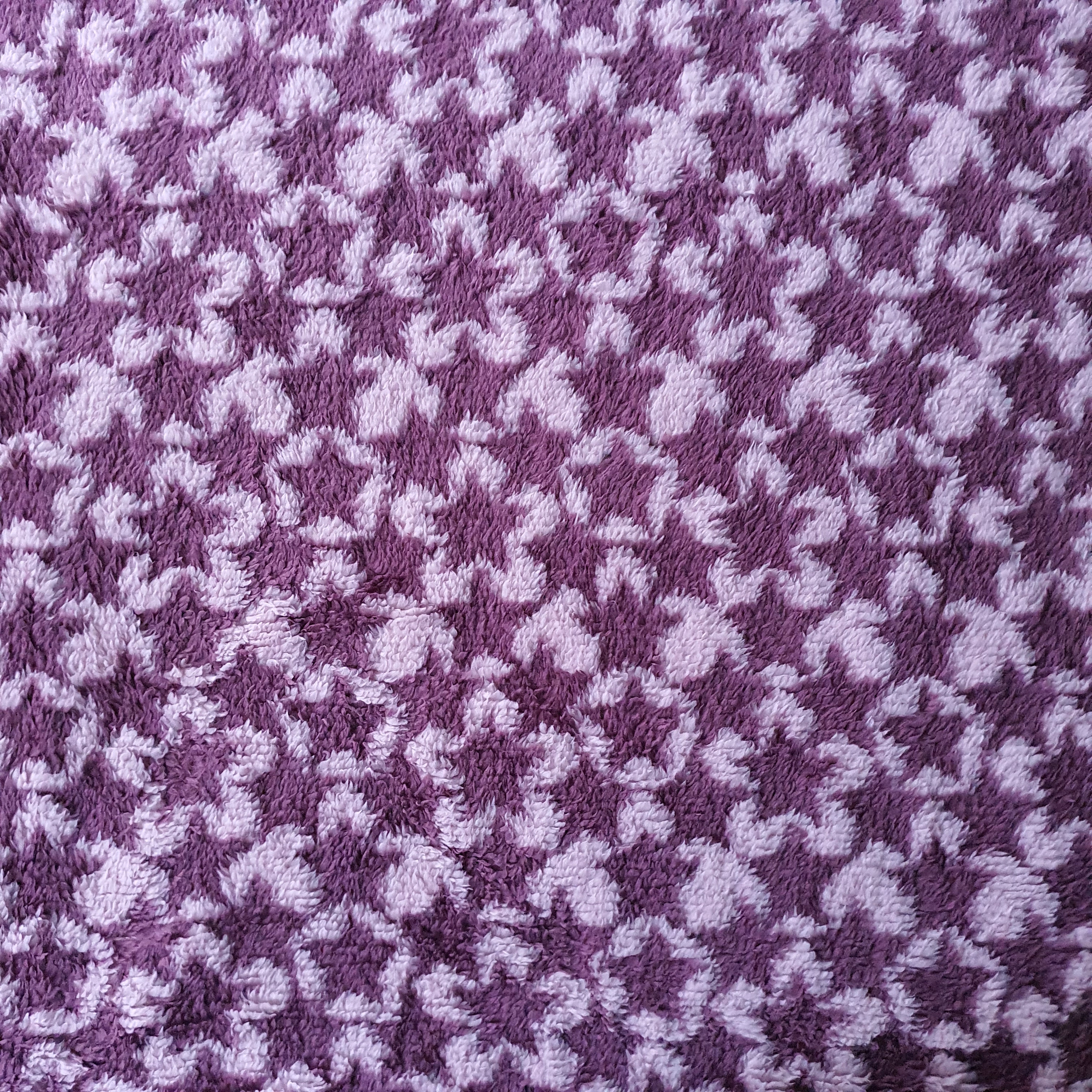 Tissu polaire étoile violet