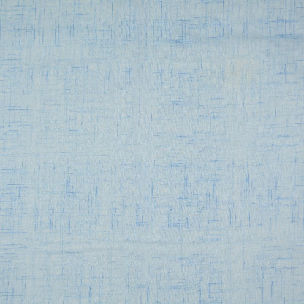 Tissu coton crétonne bleu ciel
