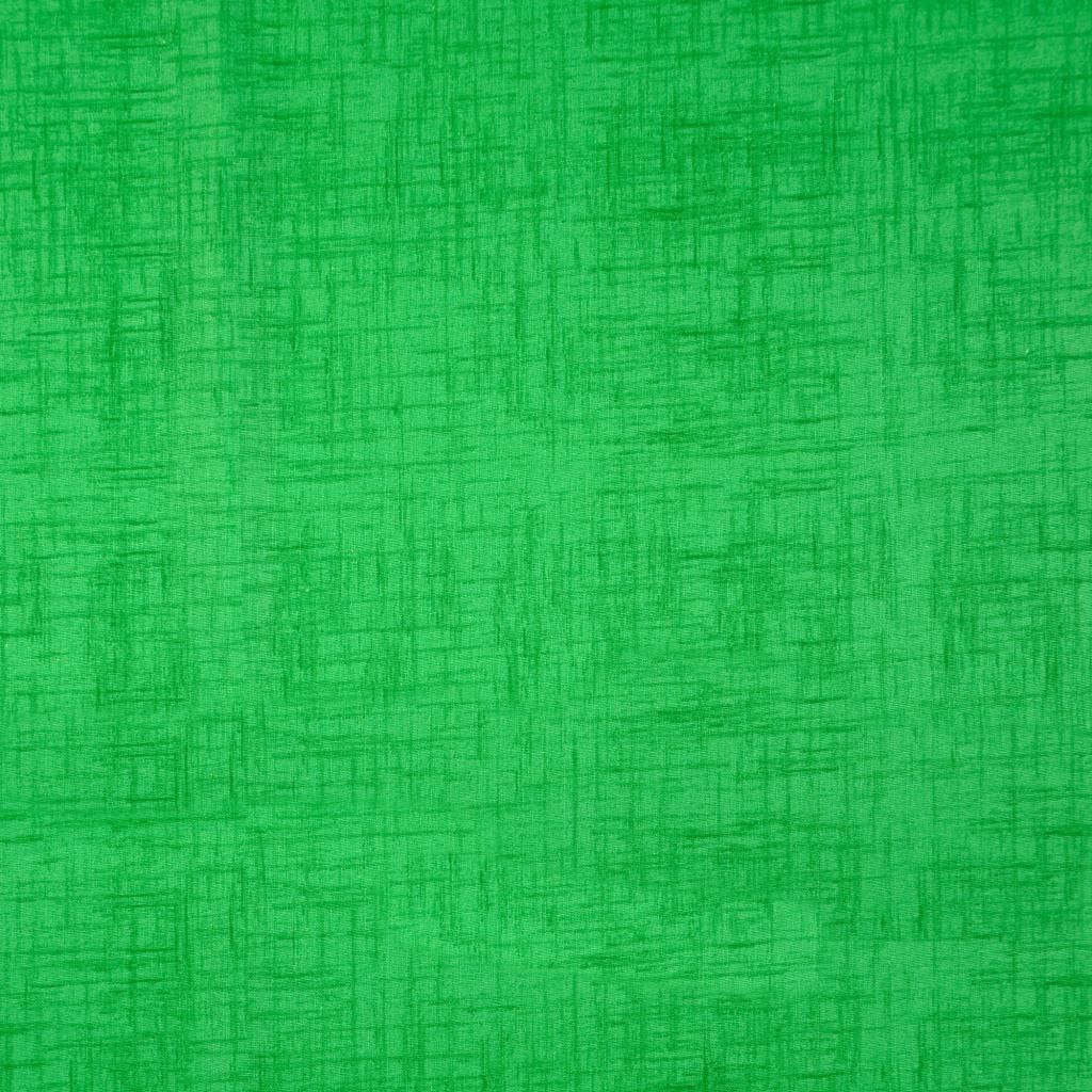 Tissu coton crétonne faux unis vert prairie
