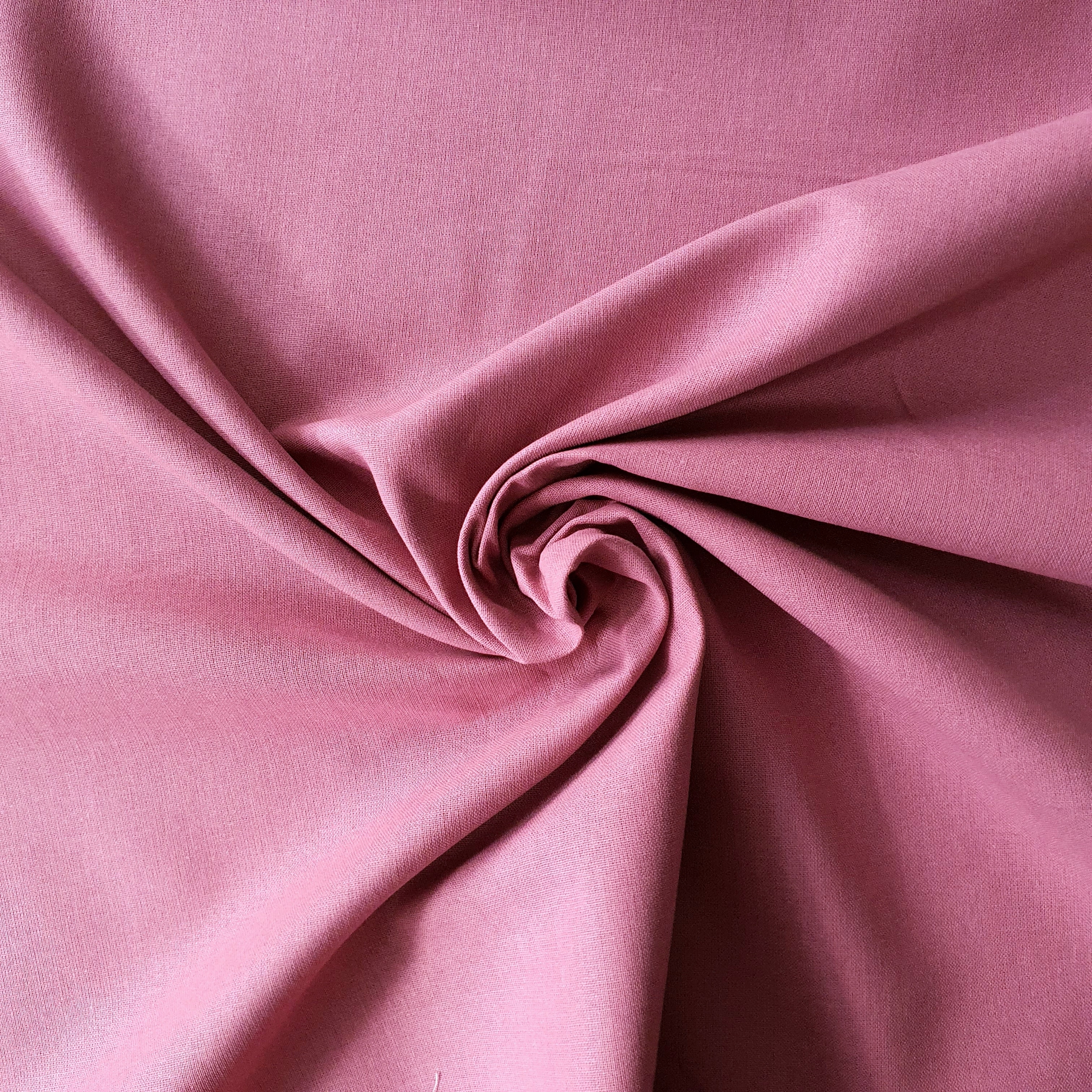 Tissu coton vieux rose