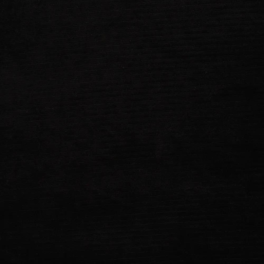 Tissu jersey velours côtelé noir
