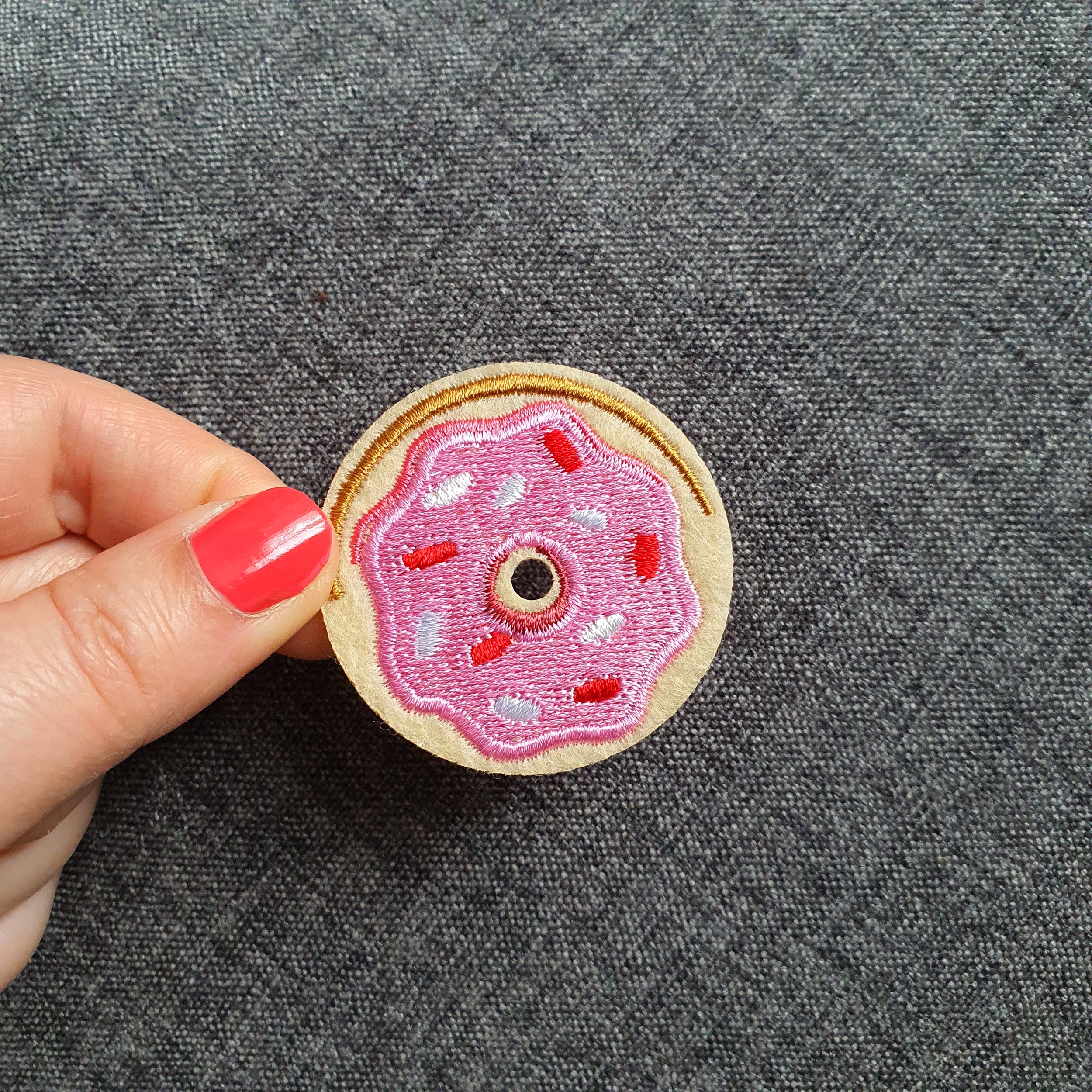 Patch thermocollant donuts - rose (1)