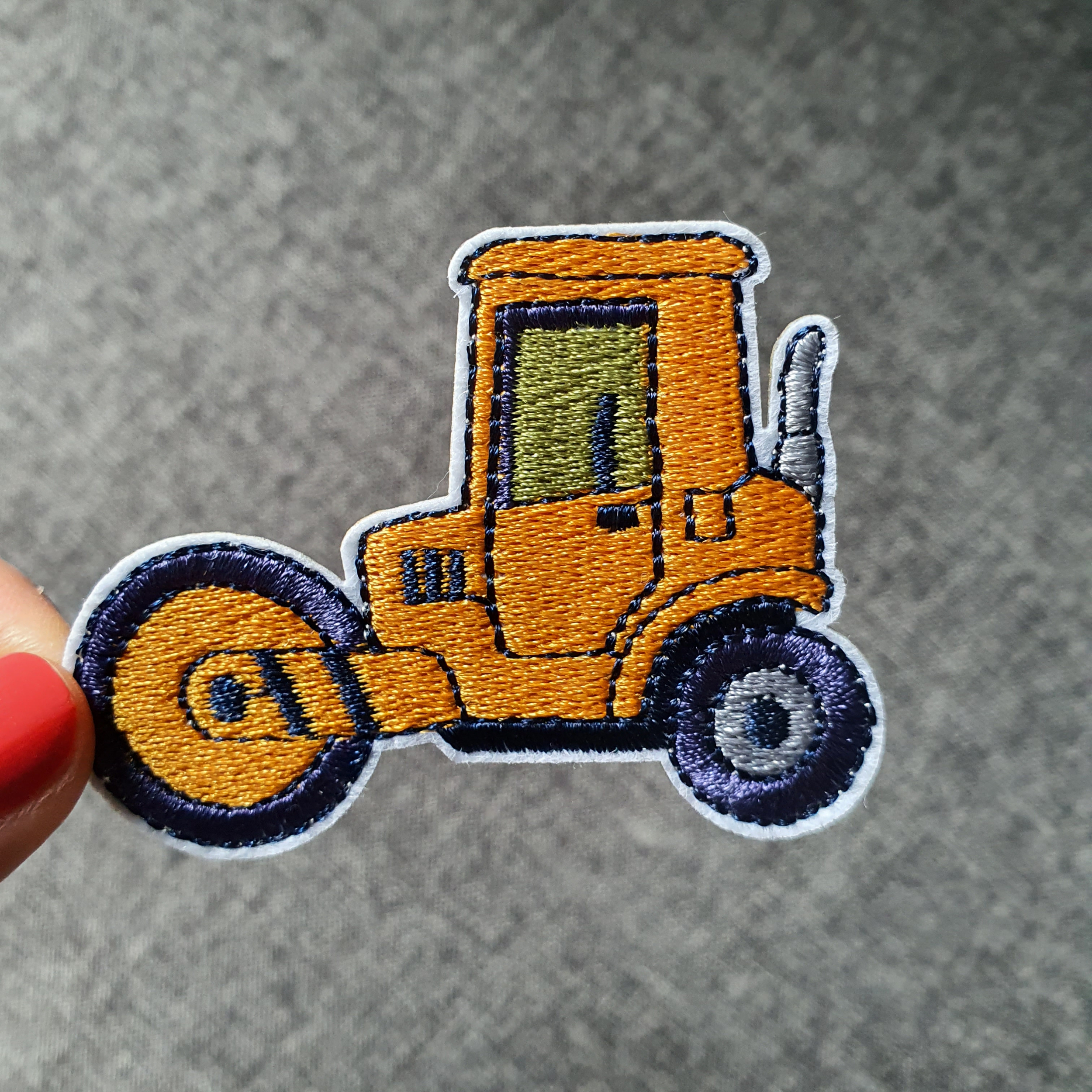 Patch thermocollant tracteur orange