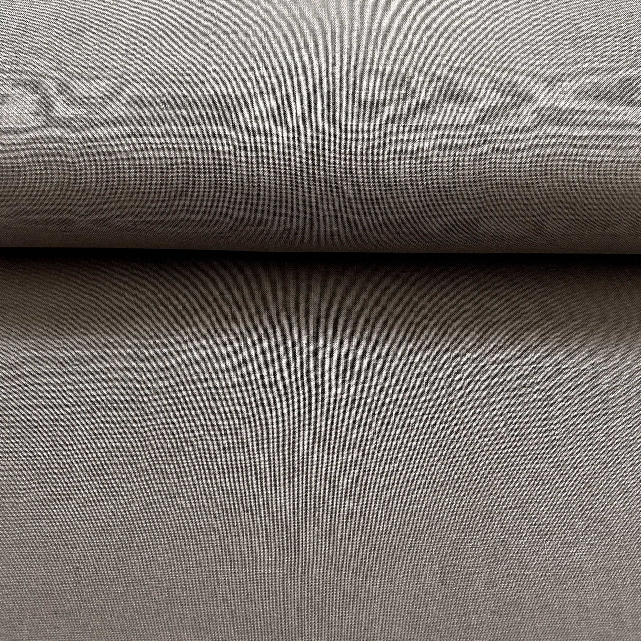 Tissu ramie coton uni taupe