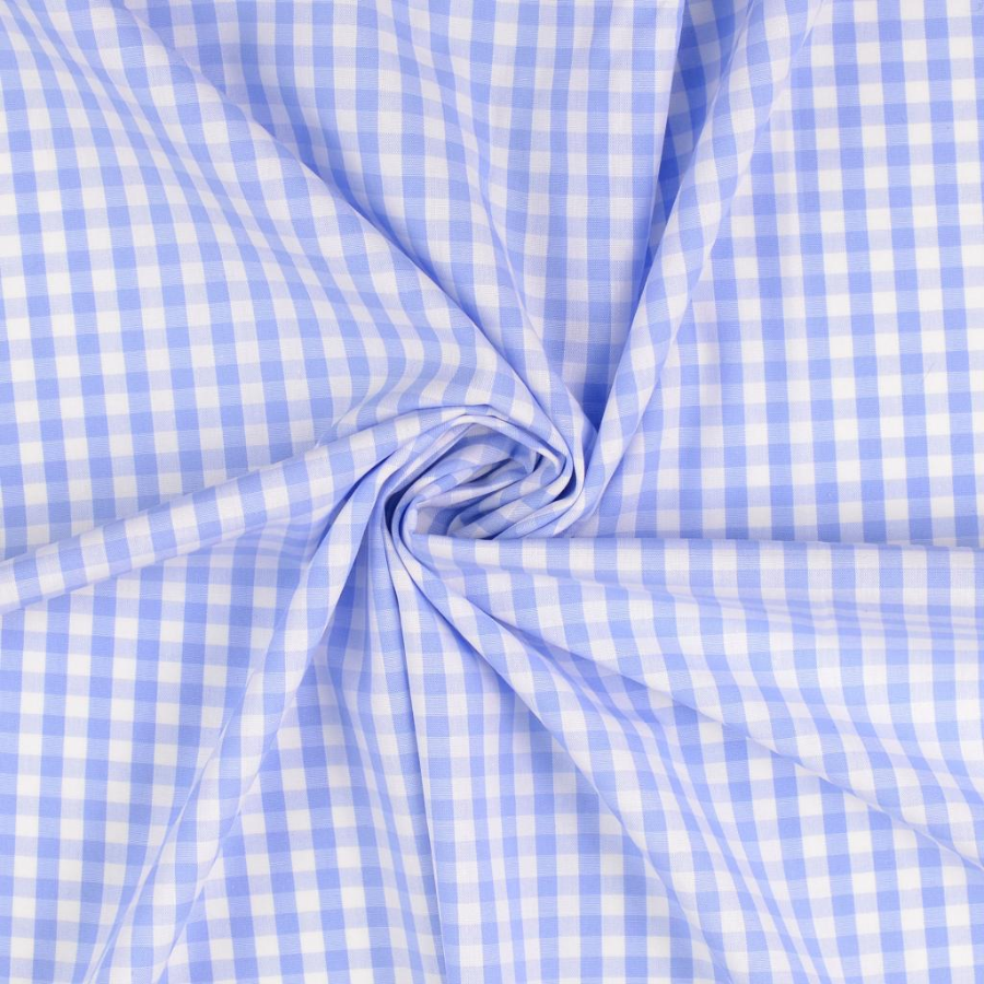Tissu coton vichy bleu (1)