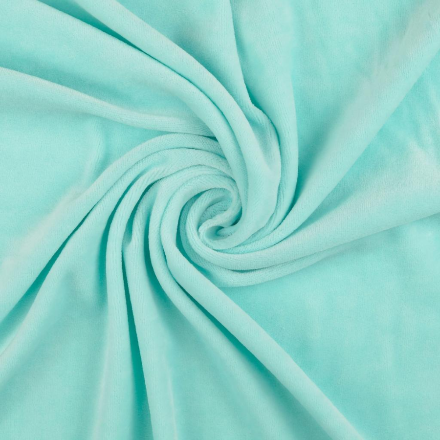 Tissu velours nicki uni bleu (1)