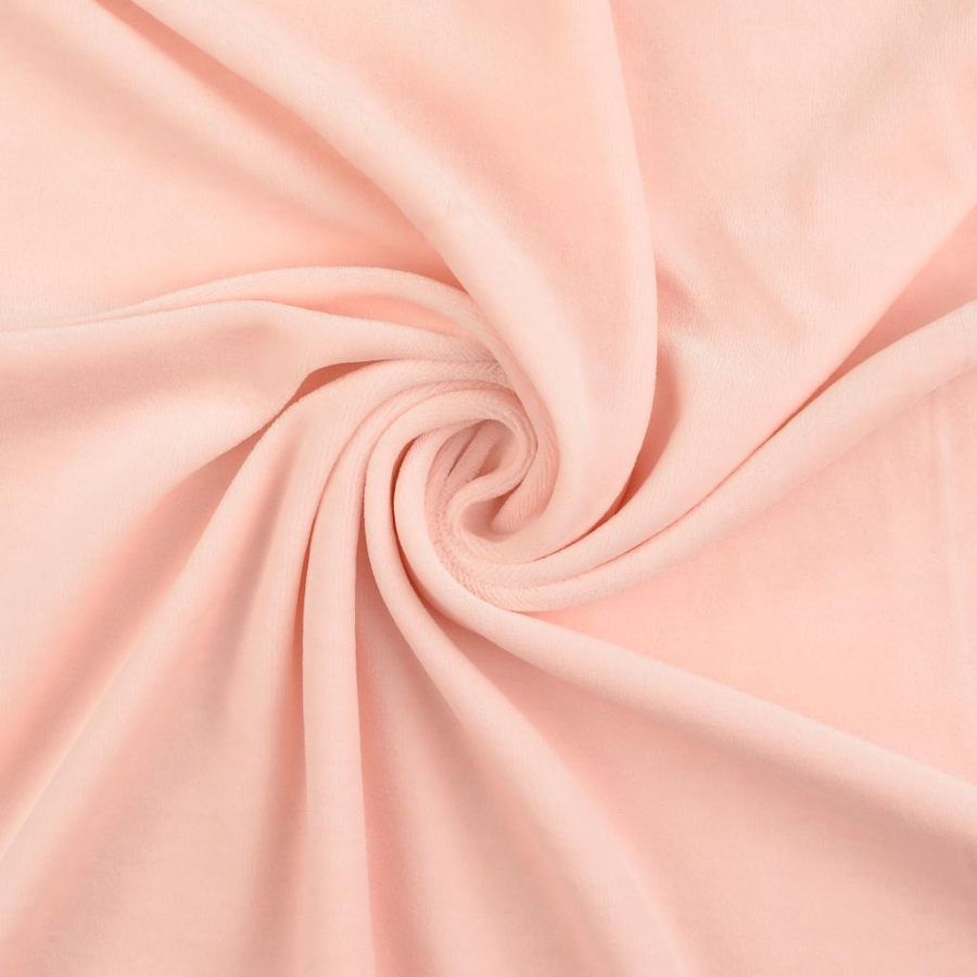 Tissu velours nicki uni rose (1)