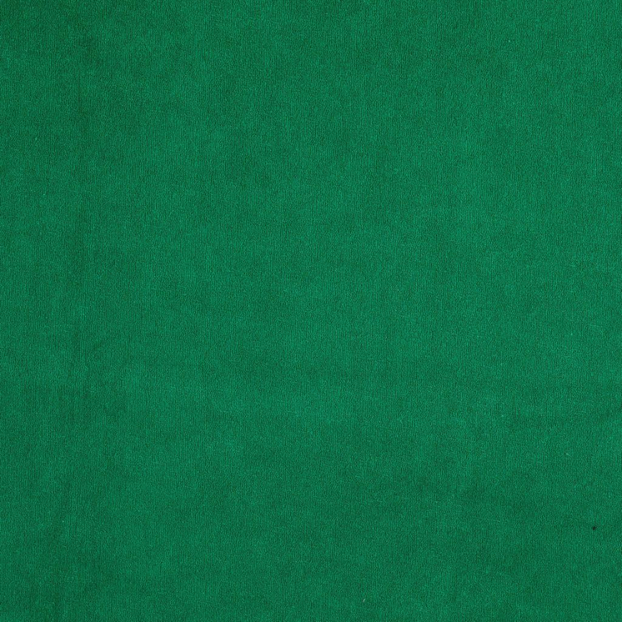 Tissu jersey éponge vert sapin