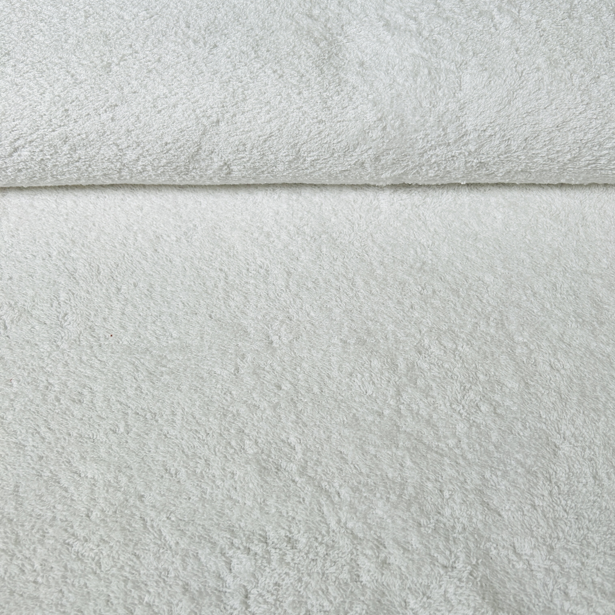 Tissu coton éponge blanc