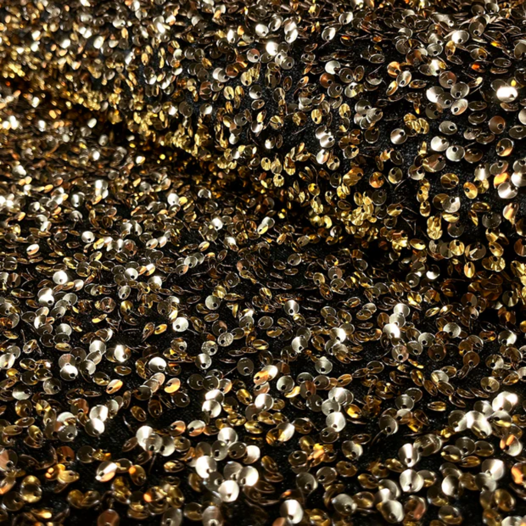 Tissu sequin or
