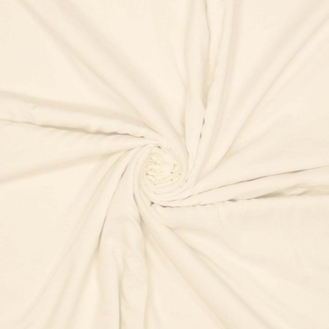 Tissu viscose écru effet lin