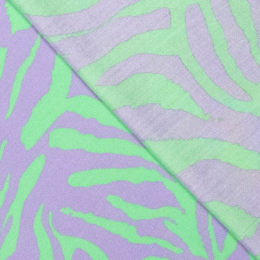 Tissu viscose ELLA vert et mauve (2)