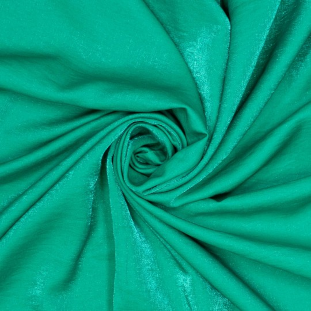 Tissu viscose irisée unie vert