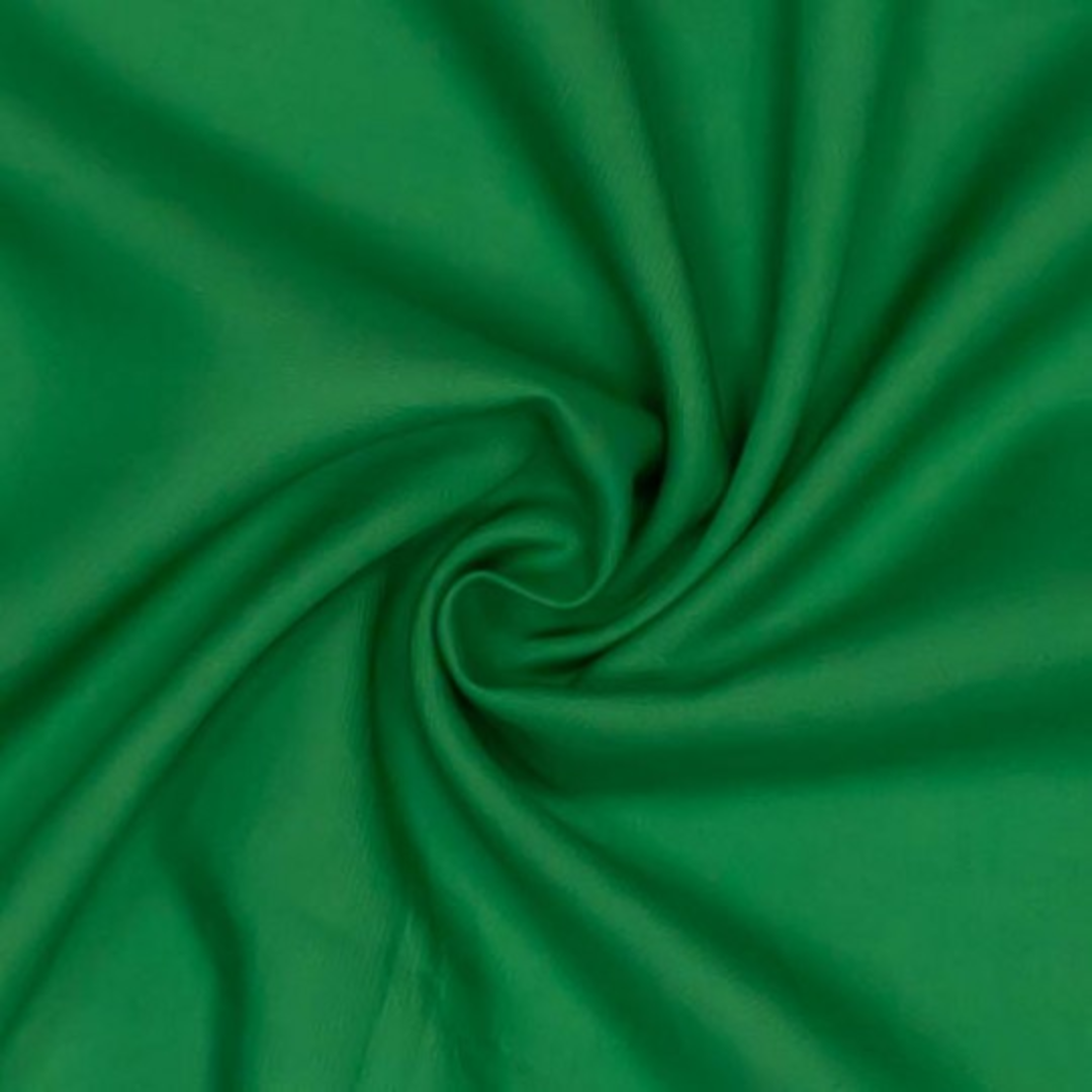 Tissu voile viscose verte