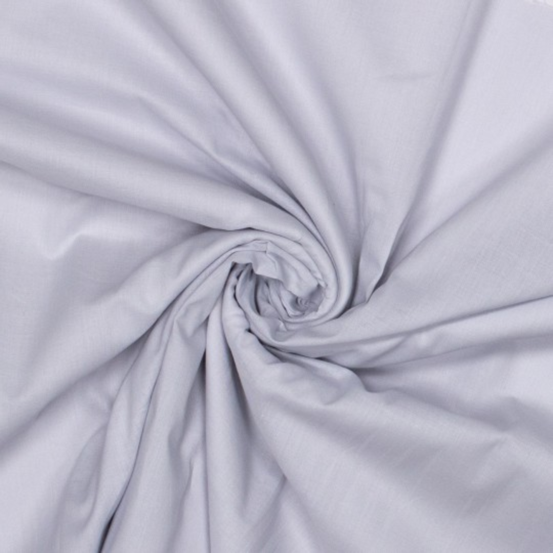 Tissu voile coton uni gris