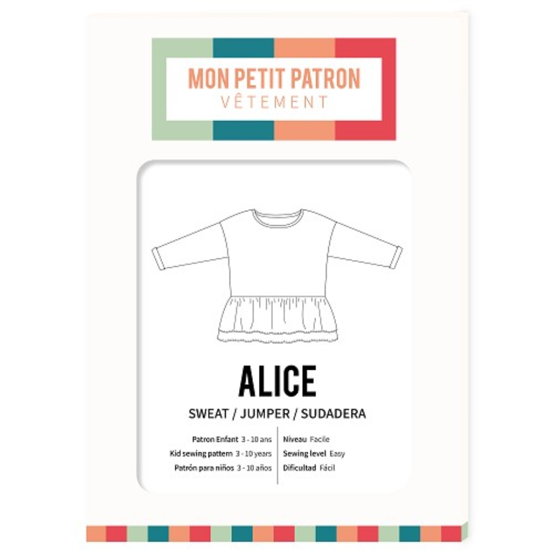 Patron enfant sweat Mon petit patron ALICE
