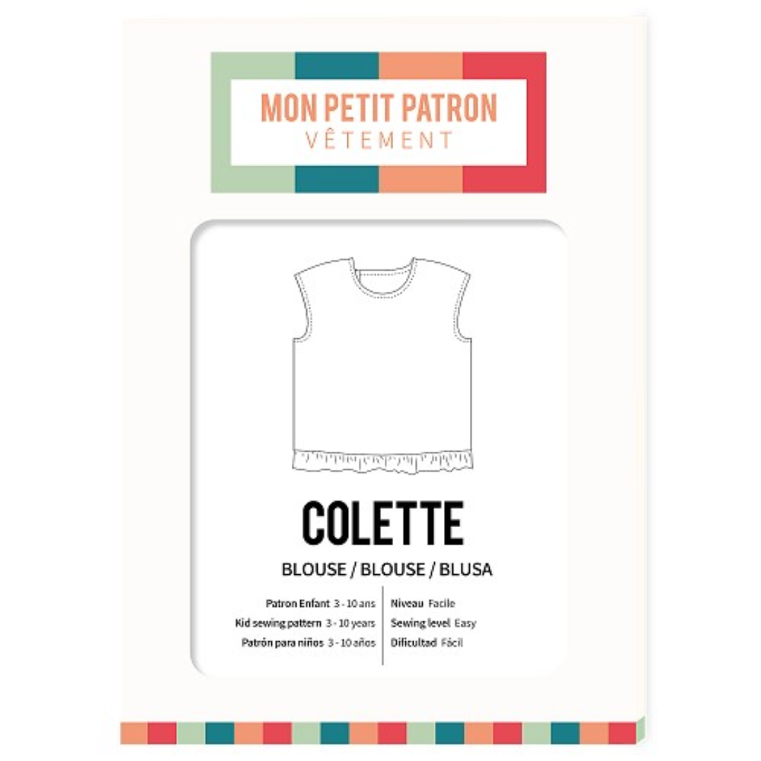 Patron enfant blouse sans manche Mon petit patron COLETTE