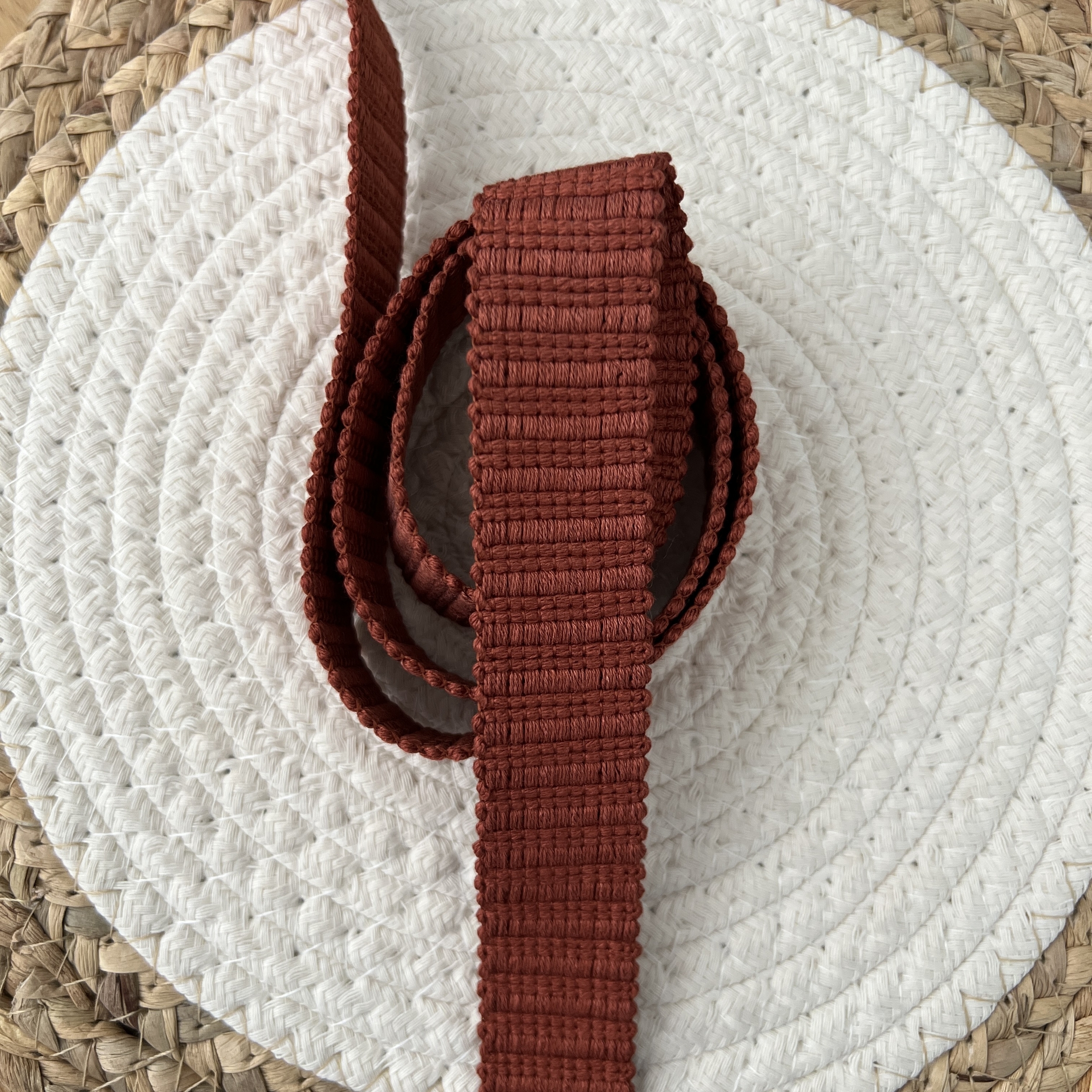 Sangle crochet terra cotta