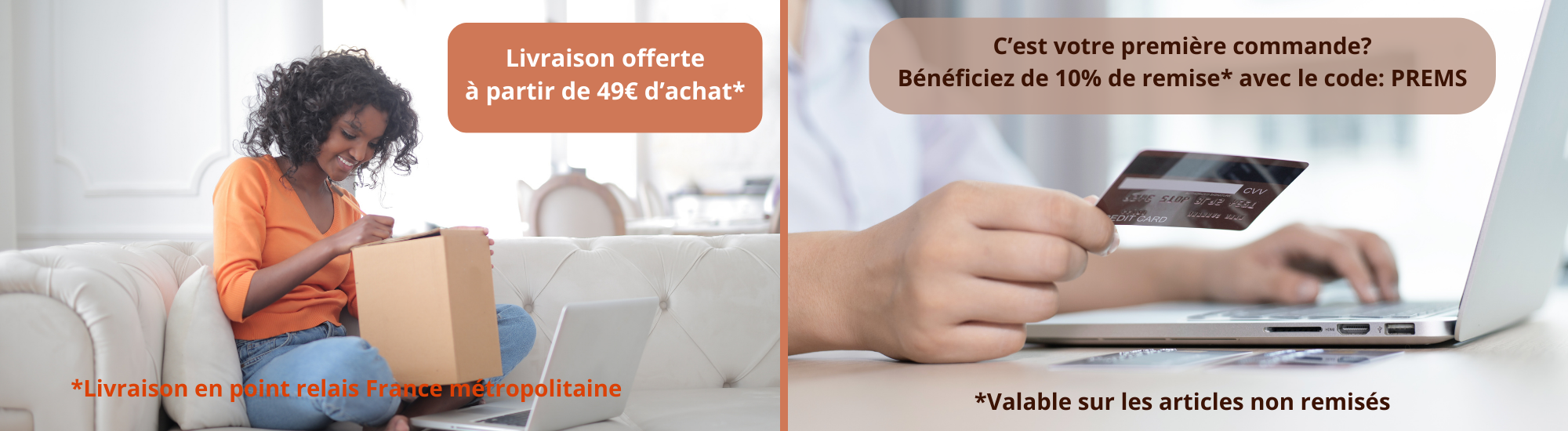 livraison offerte a partir de 49euro d achat