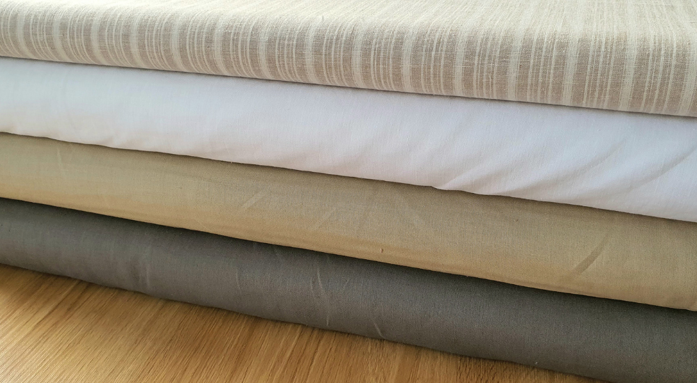 tissu lin couleur naturel beige blanc rayure 1000 x 550 px