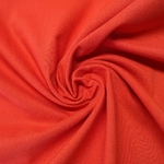 Tissu coton percale OEKO-TEX uni rouge