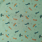 tissu coton avion planeur vert (1)