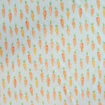 Tissu coton carotte orange beige