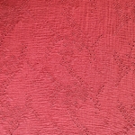 Tissu double gaze brodée orange brique