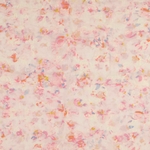 Tissu viscose brodée rose pastel