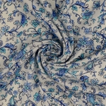 Tissu satin viscose cachemire bleu (1)