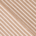 Tissu coton rayure beige DUNE (1)