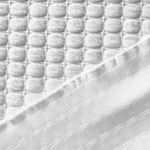 Tissu sweat gaufré blanc GINA (3)
