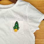 Patch autocollant fusée verte (1)