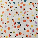 Tissu BIO coton percale tâche colorée