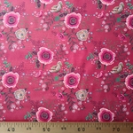 tissu coton fleur brodée brique orange (1)