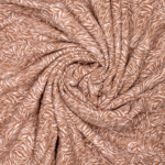 Tissu maille jersey zébré beige marron (2)