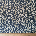 Tissu softshell noir léopard