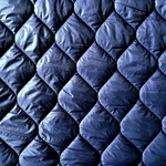 Tissu matelassé molletonné bleu imperméable (1)