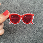 Patch thermocollant lunette de pin up rouge (1)