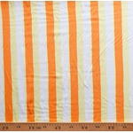 Tissu viscose à rayure jaune et orange LINA