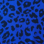 Tissu viscose léopard bleu