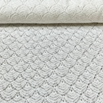 Tissu au mètre coton dentelle façon crochet