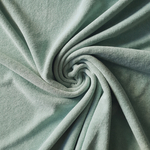 Tissu jersey éponge coton vert clair (1)