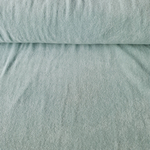 Tissu jersey éponge coton vert clair